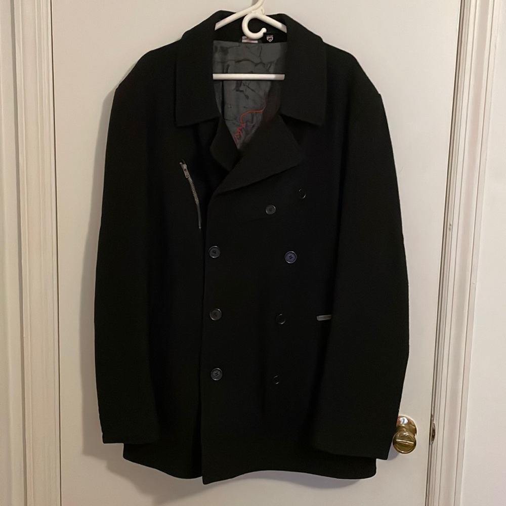 Black pea coat